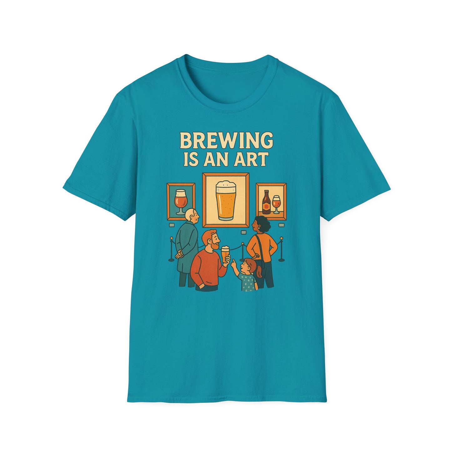 T-shirt unisexe Softstyle-Le brassage est un art