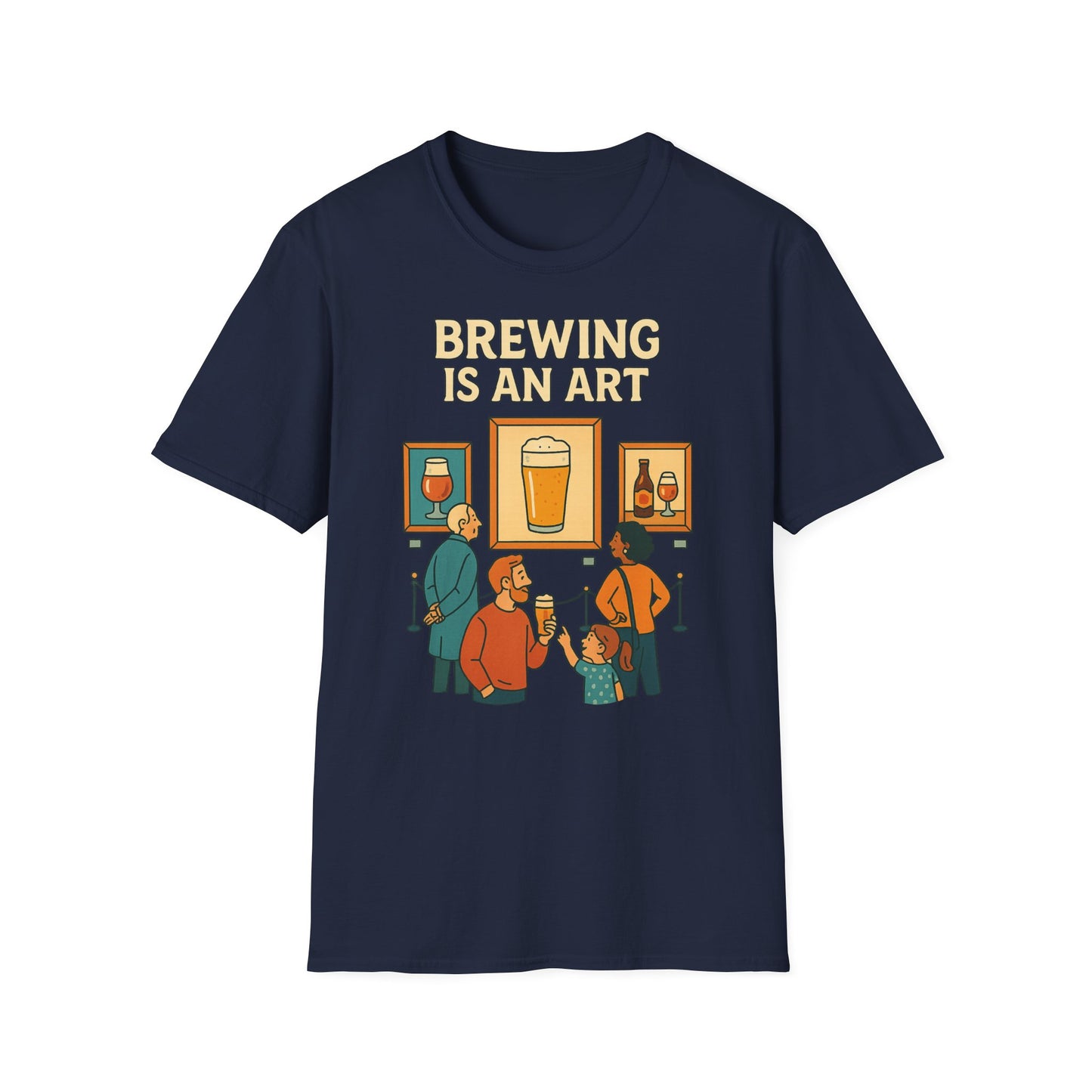 T-shirt unisexe Softstyle-Le brassage est un art