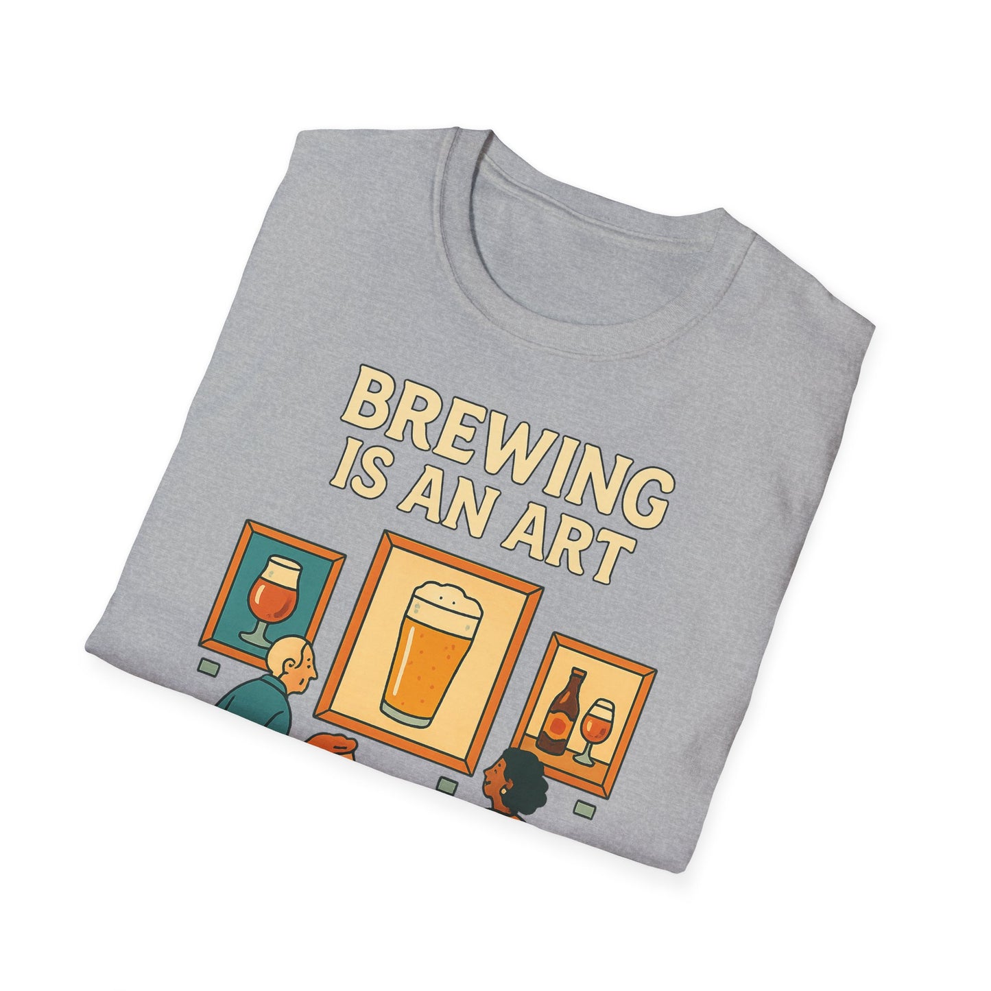T-shirt unisexe Softstyle-Le brassage est un art