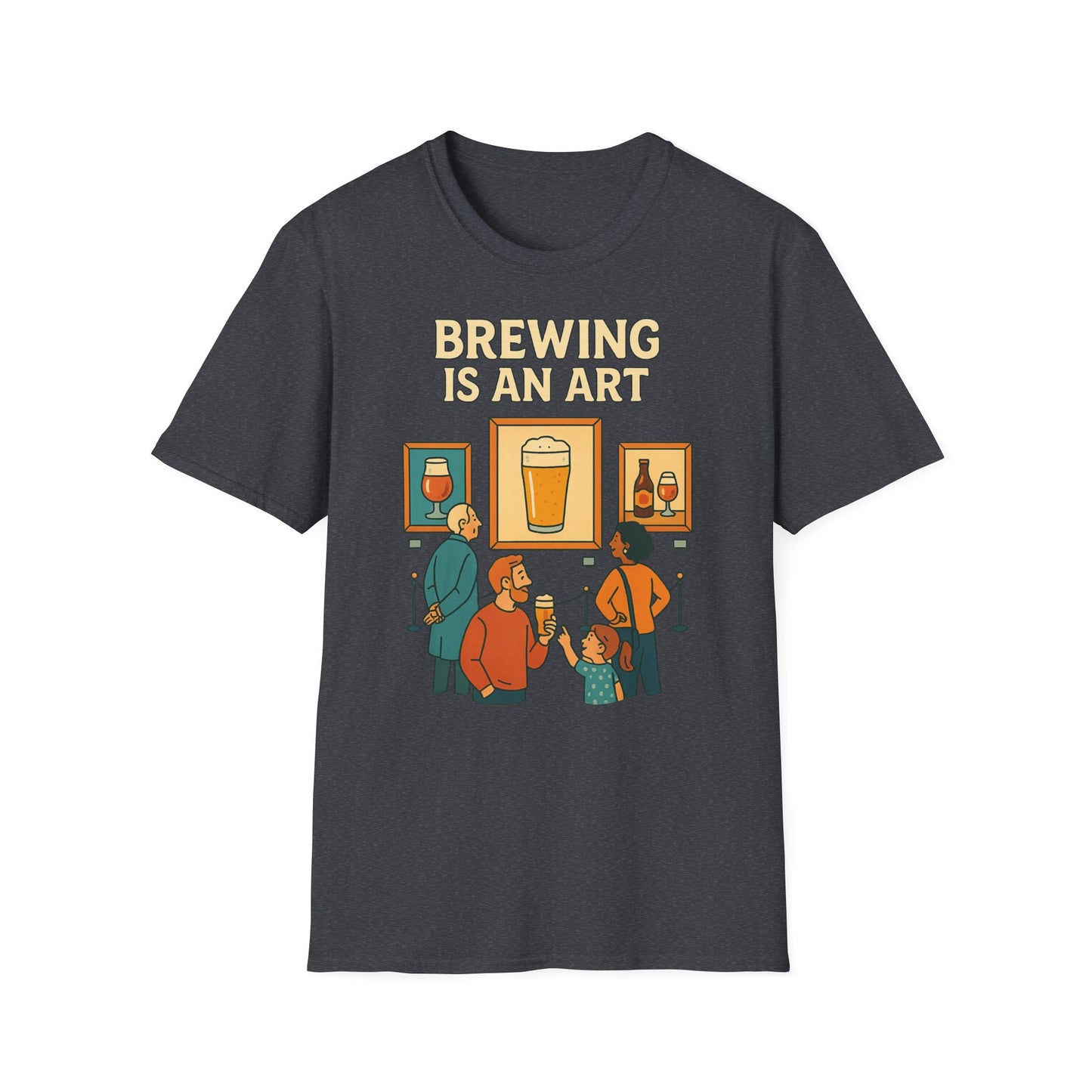 T-shirt unisexe Softstyle-Le brassage est un art