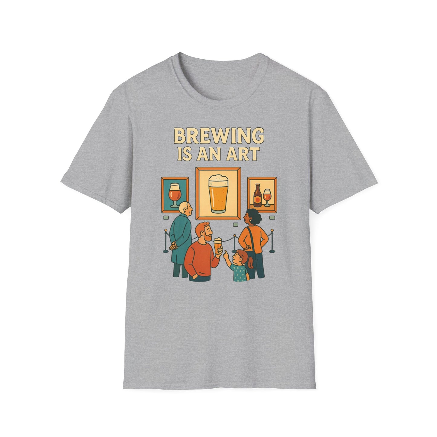 T-shirt unisexe Softstyle-Le brassage est un art