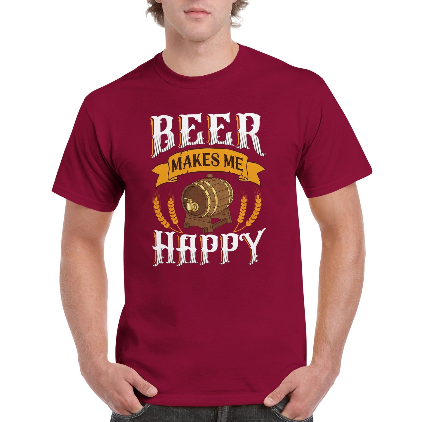 "Beer makes me happy" T-shirt