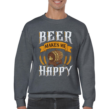 "Beer makes me happy" trui