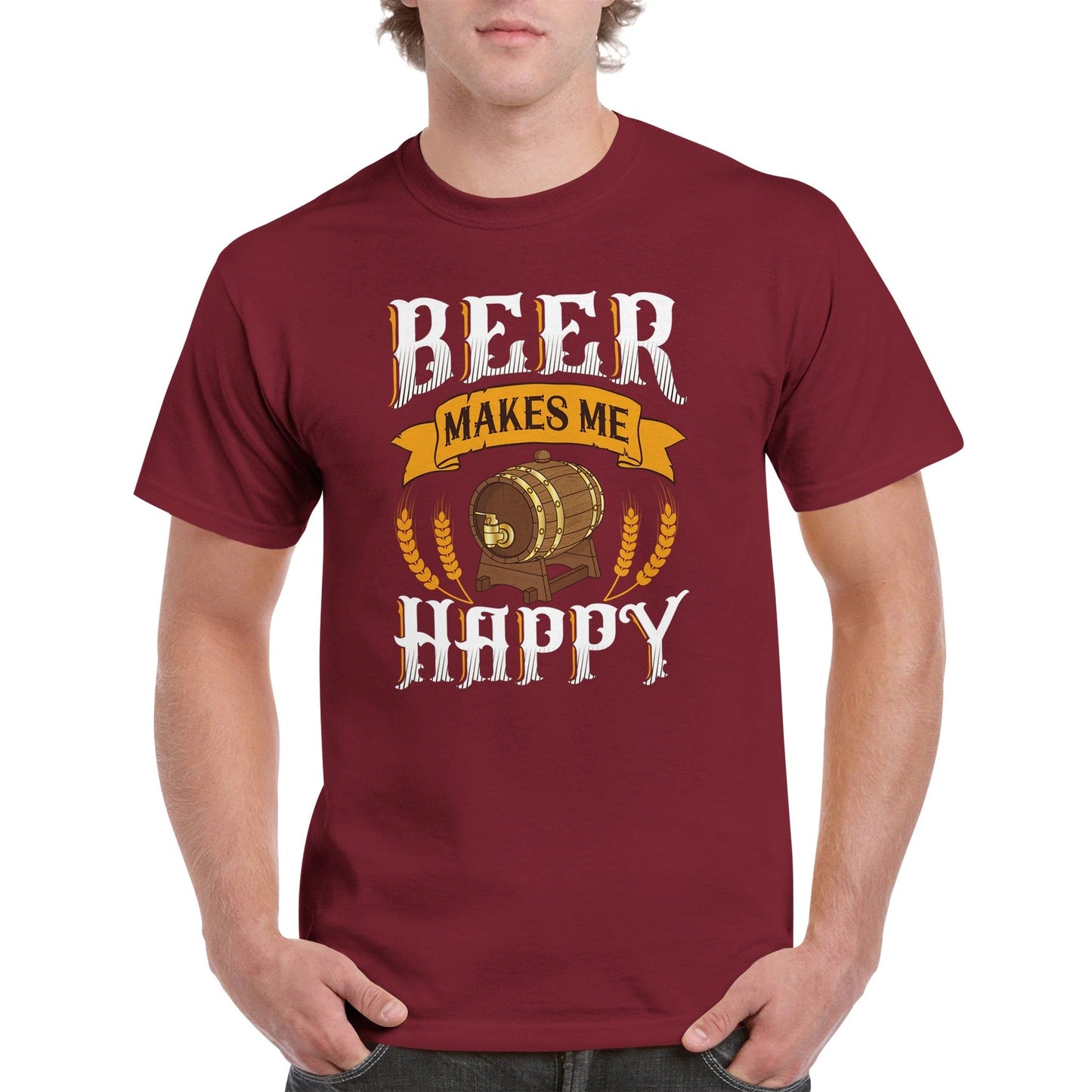 "Beer makes me happy" T-shirt