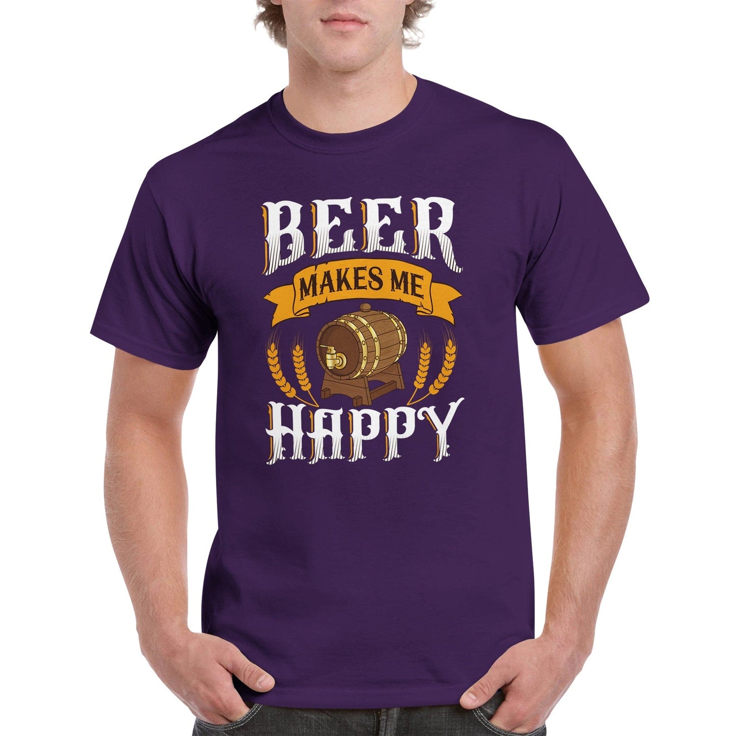 "Beer makes me happy" T-shirt