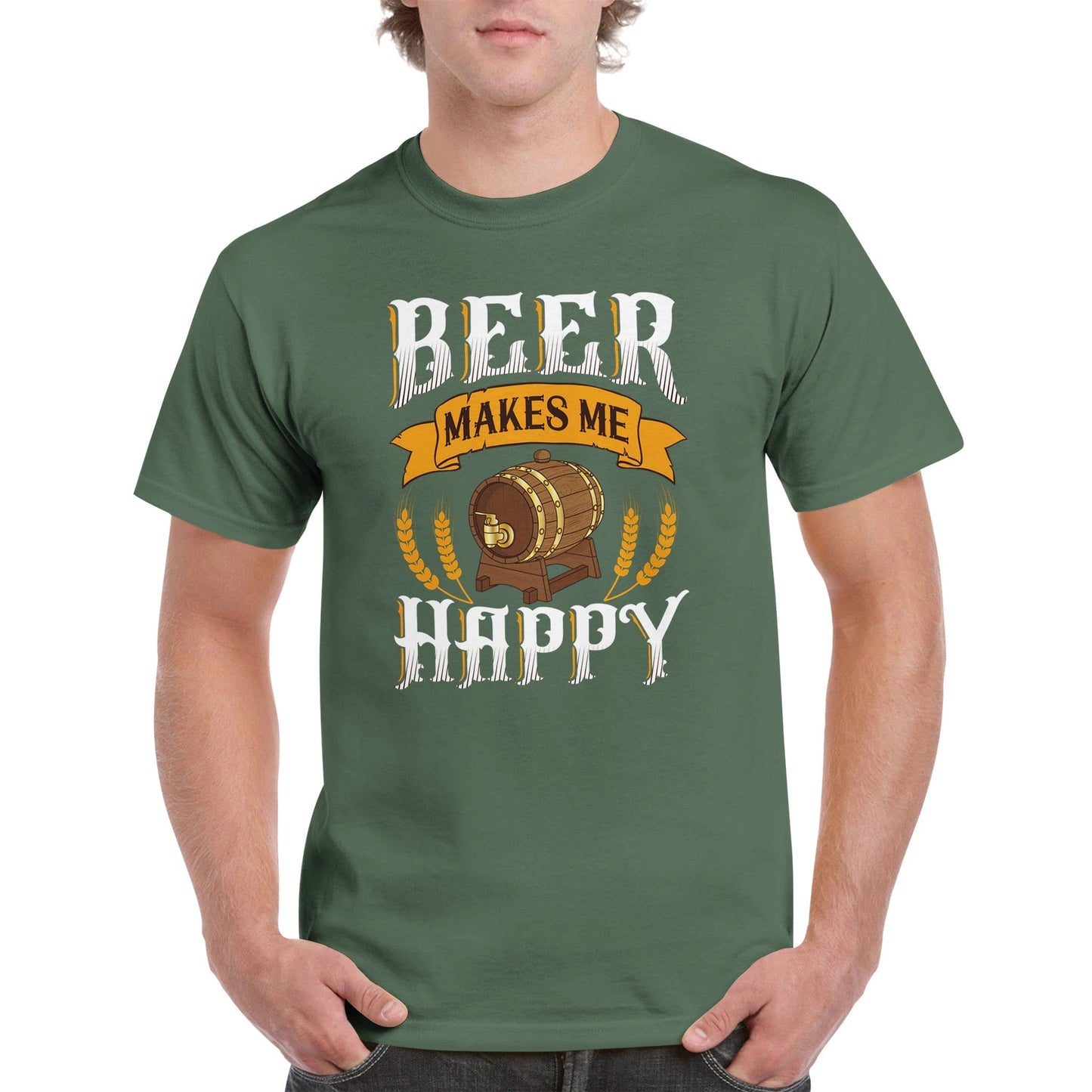 "Beer makes me happy" T-shirt